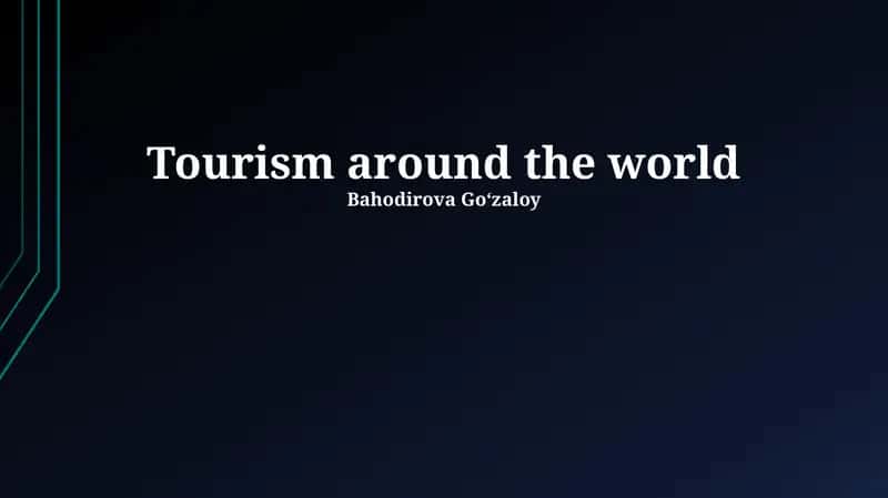 Global Tourism Trends