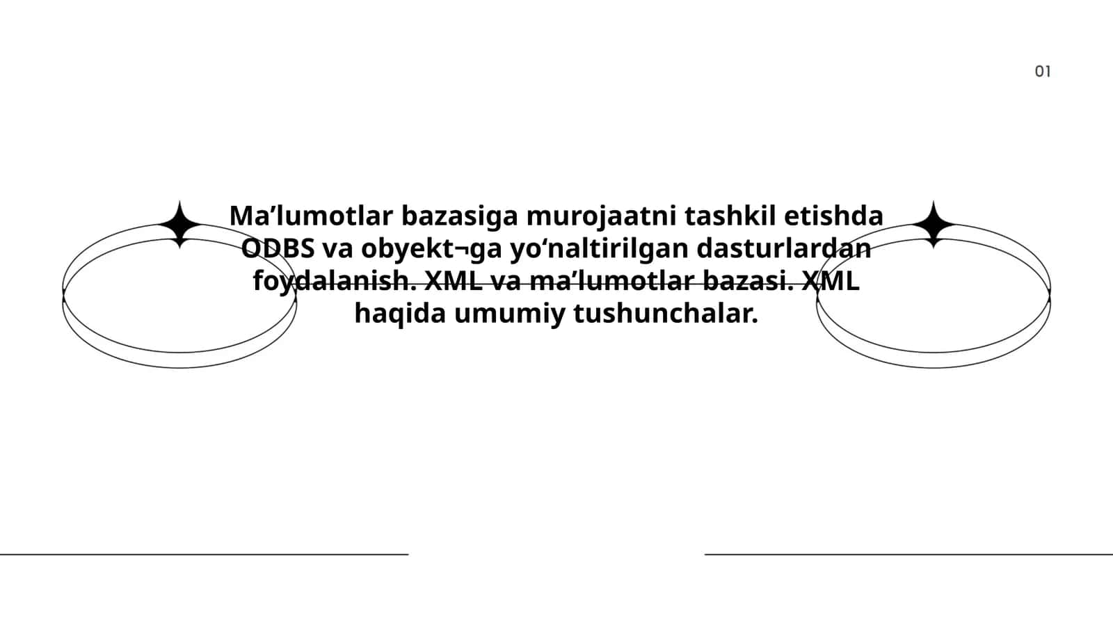 XML va ma'lumotlar bazasi