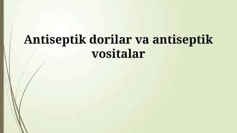 Antiseptiklar