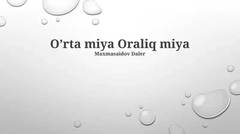 O'rta miya Oraliq miya