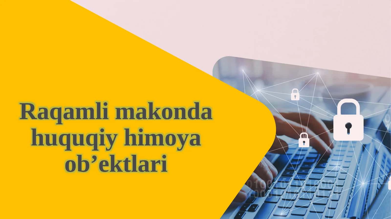Raqamli ma'kon va huquqiy himoya ob'ektlari