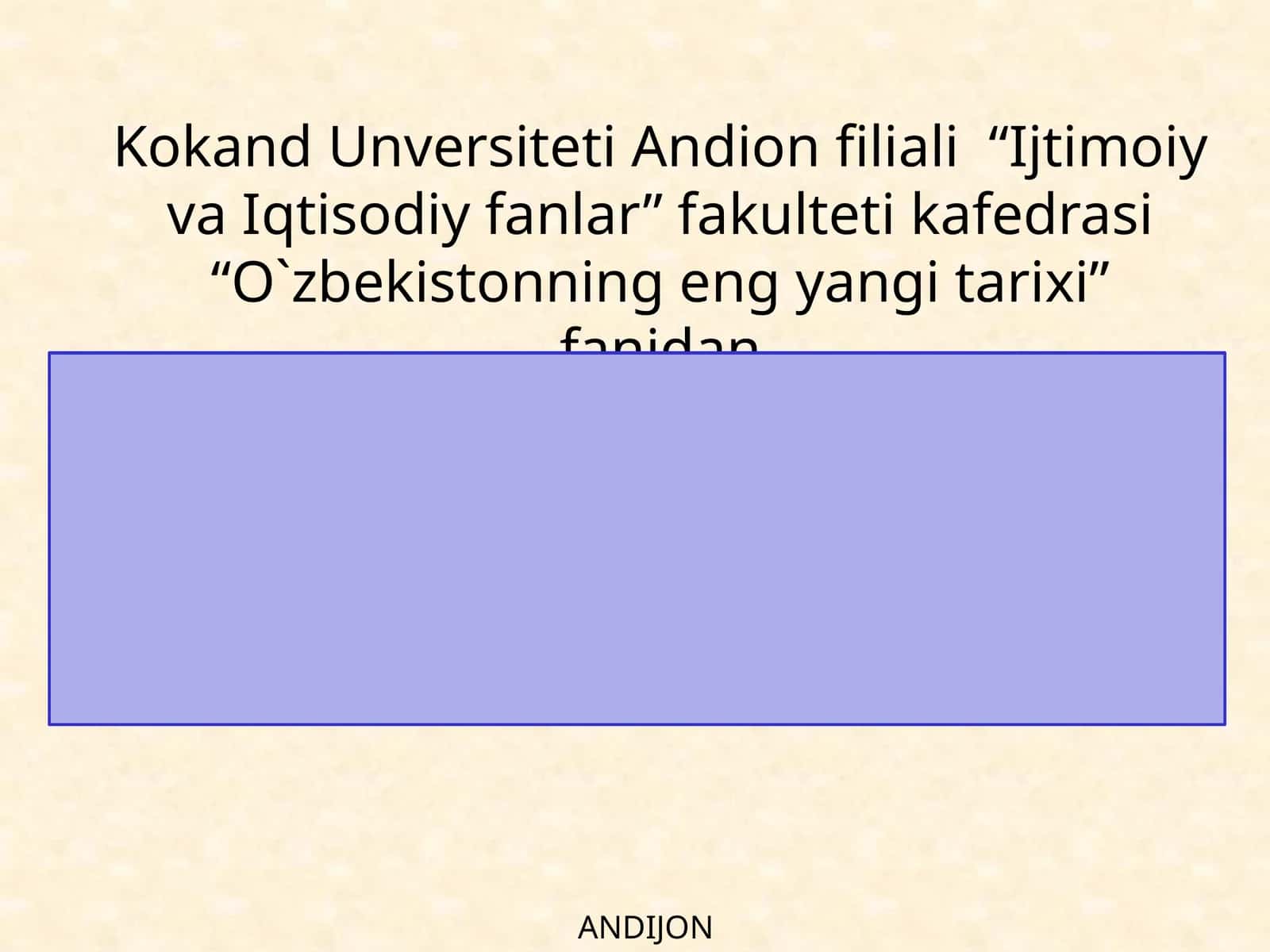 13-mavzu. Yangi O‘zbekistonda xalqchil va insonparvar davlat qurishning ijtimoiy-siyosiy ahamiyati