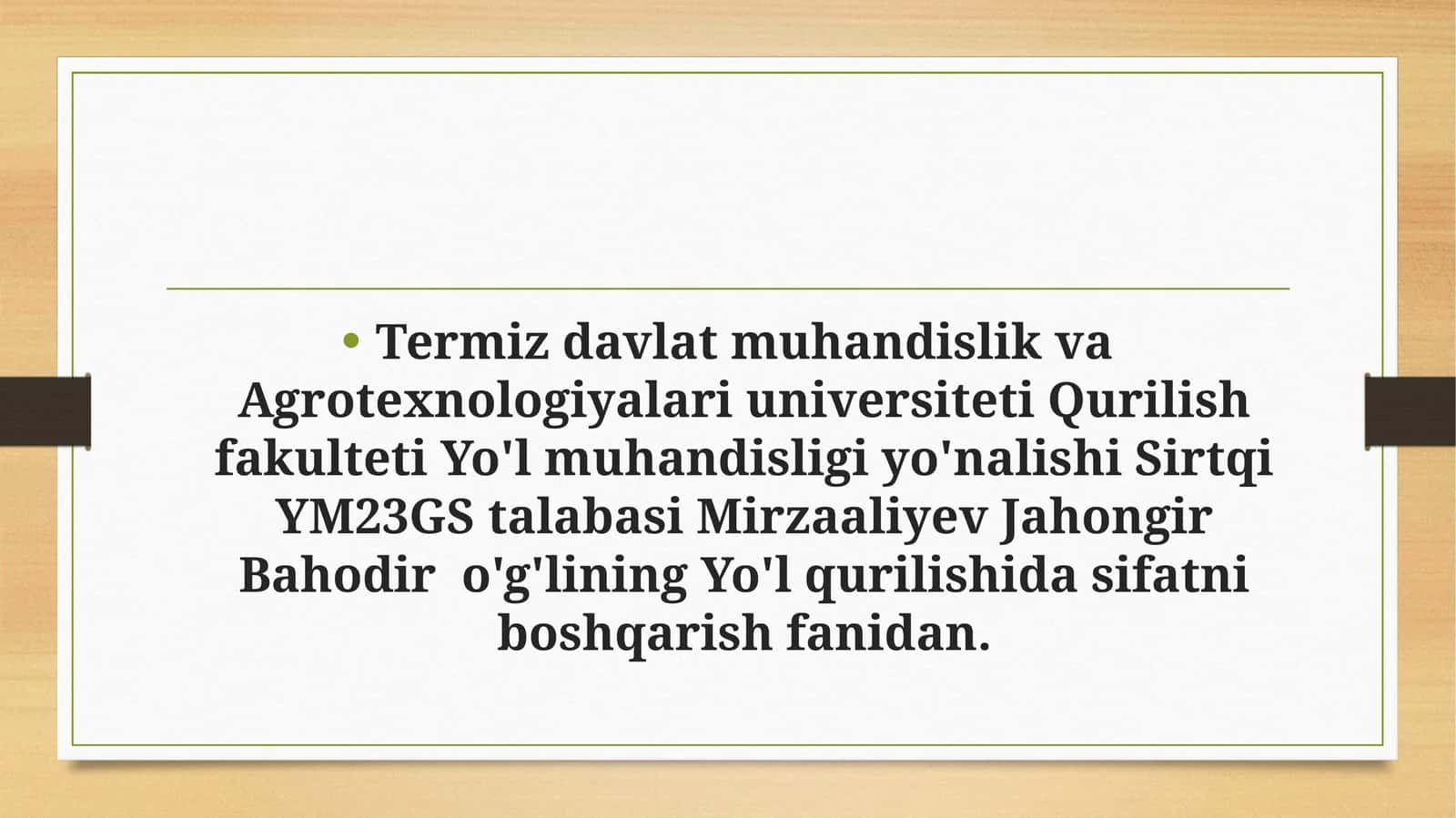 Yo‘lqurilishining ekologik oqibatlari