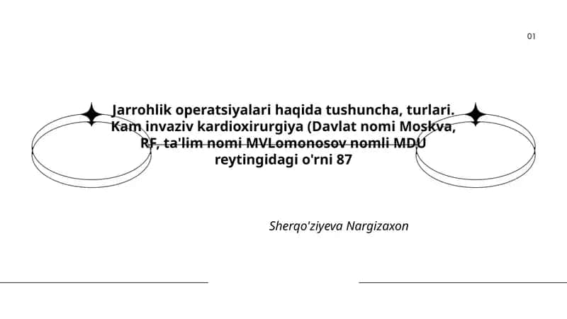 Jarrohlik operatsiyalari haqida tushuncha
