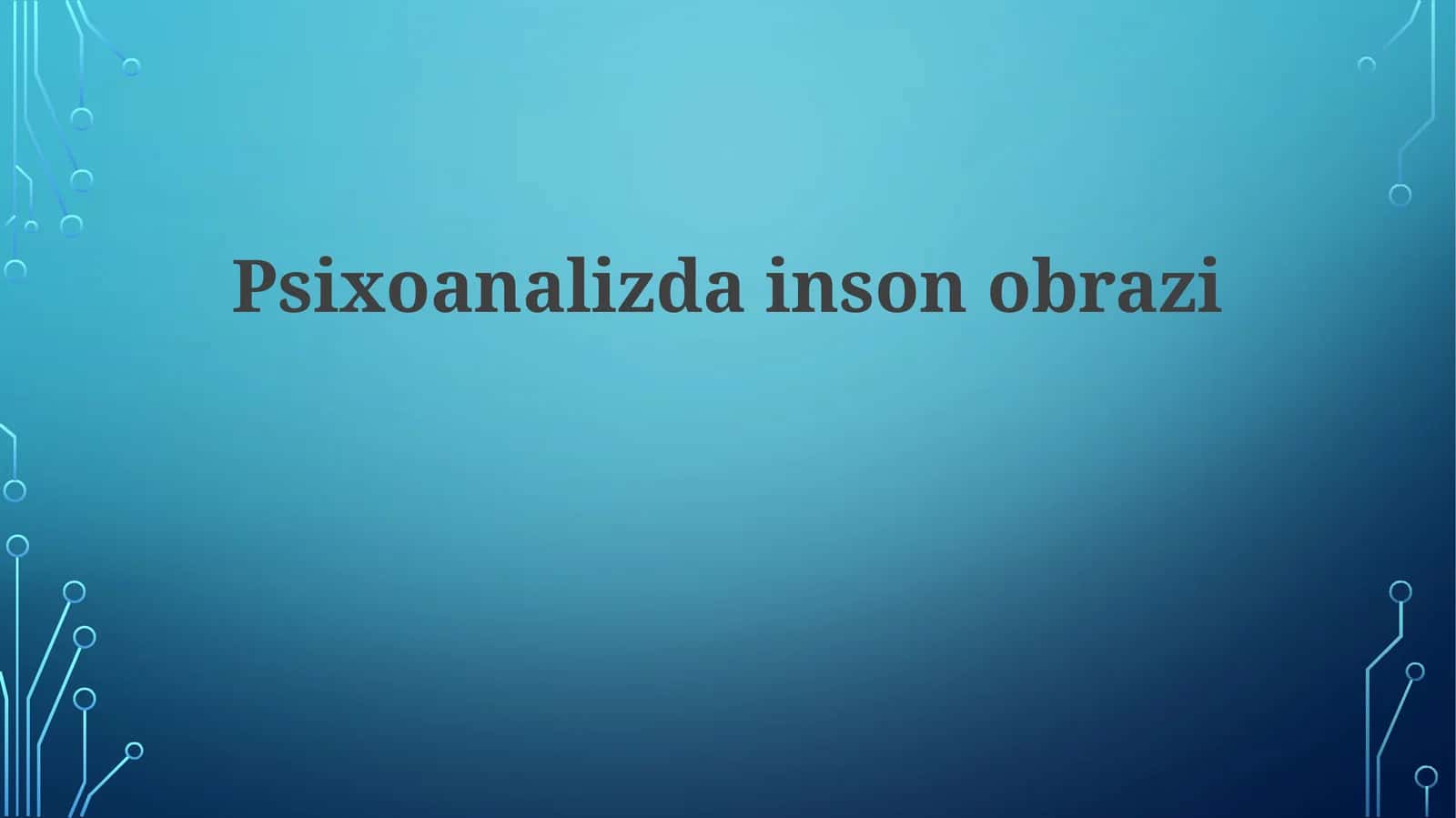 Psixoanalizdainsonobrazi