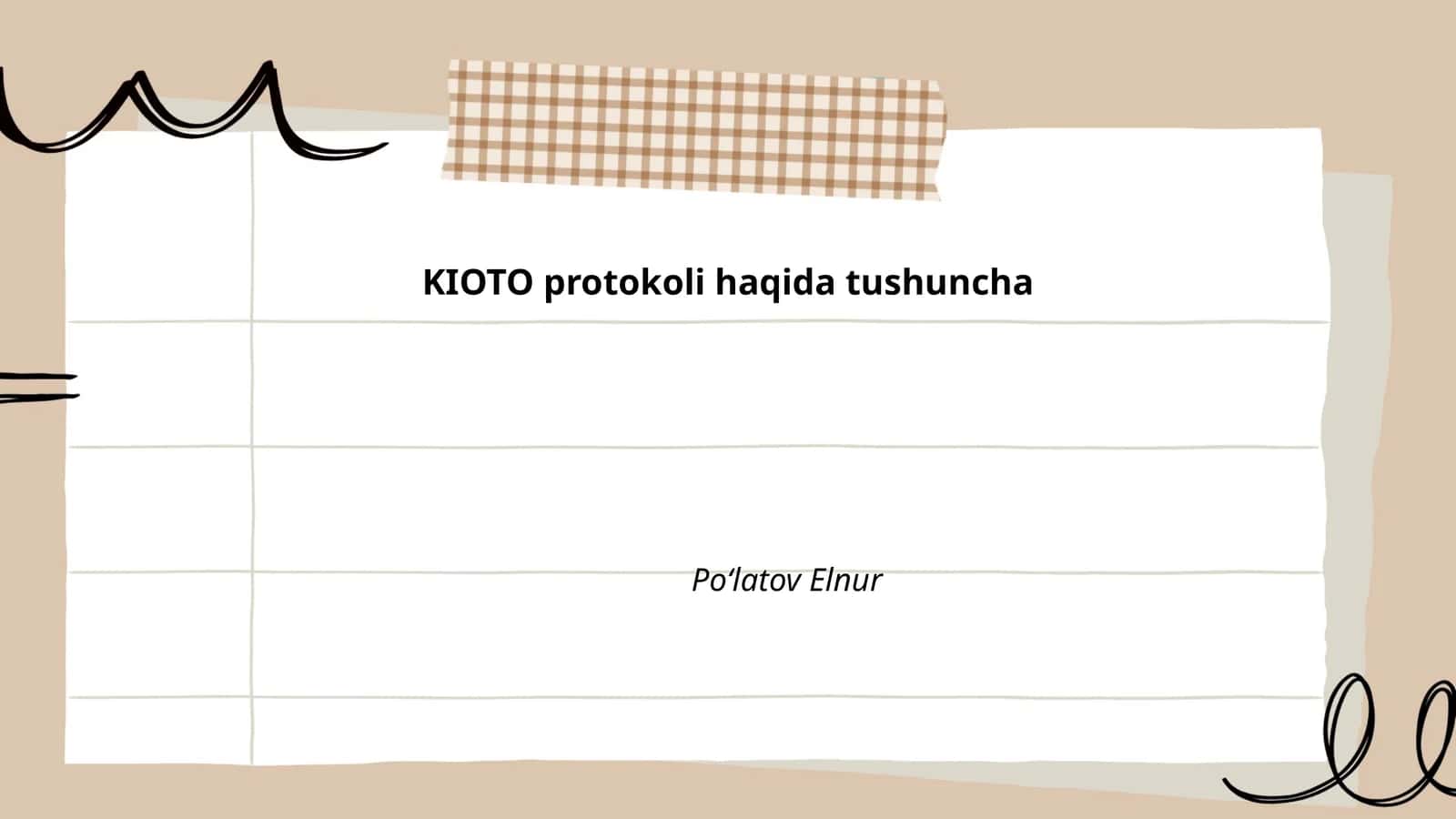 Kioto protokoli haqida tushuncha