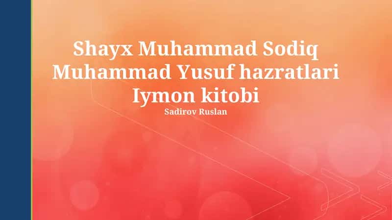 "Imon" kitobi