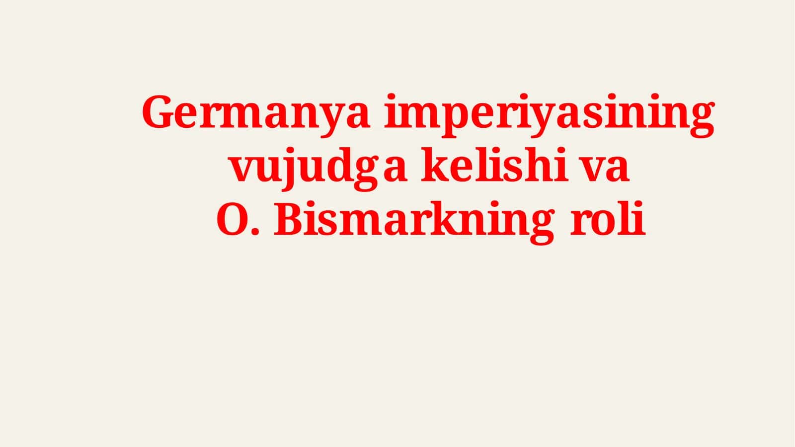 Vena kongressidan so‘ng Germaniya hududlarida 39 ta davlatdan iborat Germaniya Konfederatsiyasi tuzildi