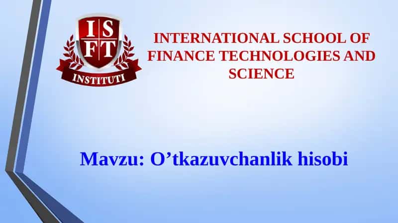 O’tkazuvchanlikhisobi