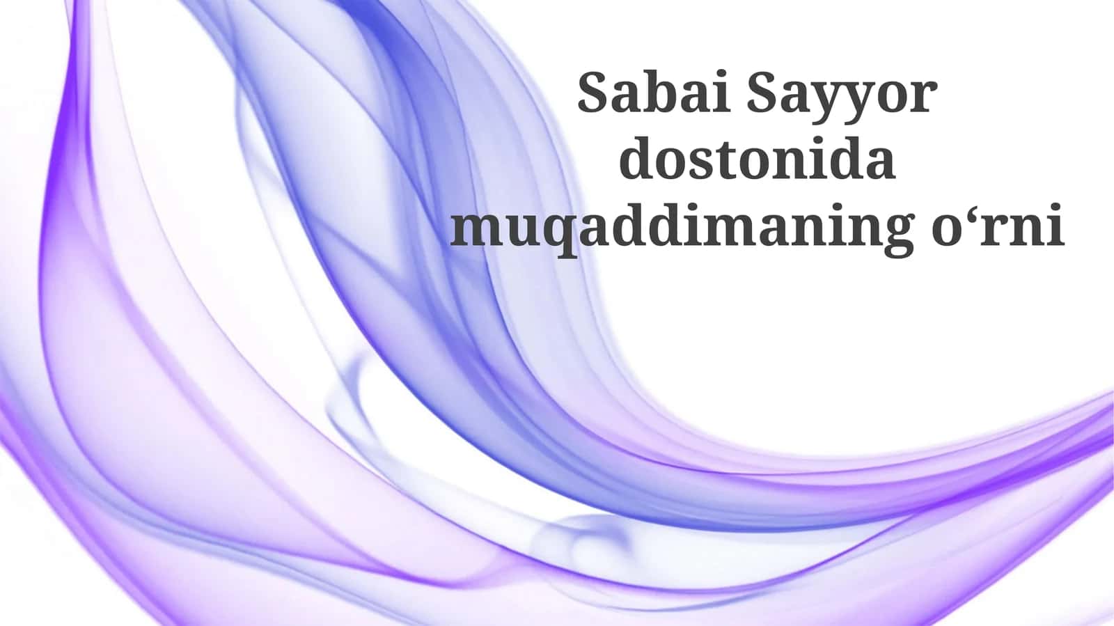 Mavzu Yansımalari: Kirish va Syujet O'zaro Aloqasi