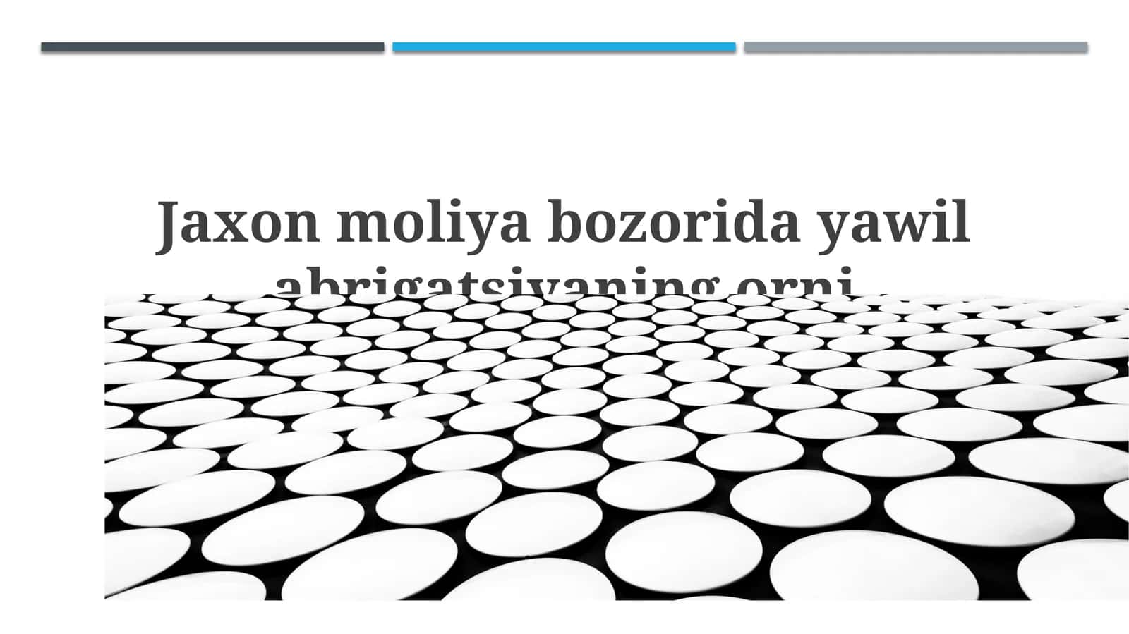 Jaxonning Moli Bozoridagi O'rni