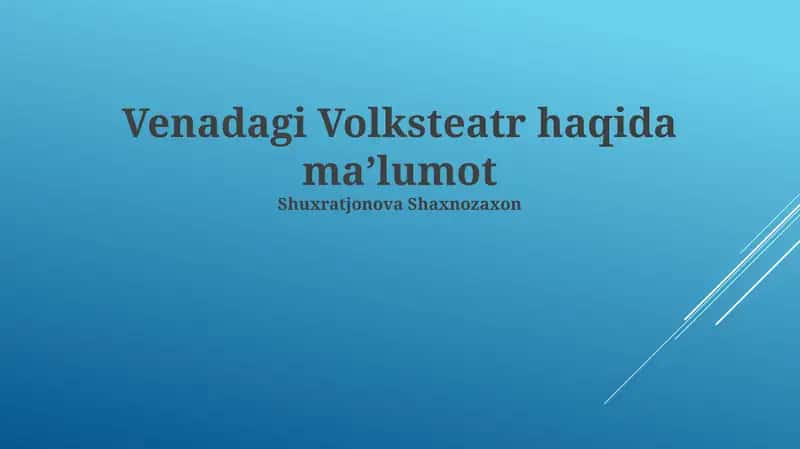 Venadagi Volksteatr