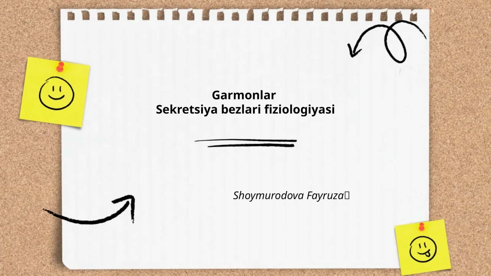 Garmonlar Sekretsiya bezlari fiziologiyasi