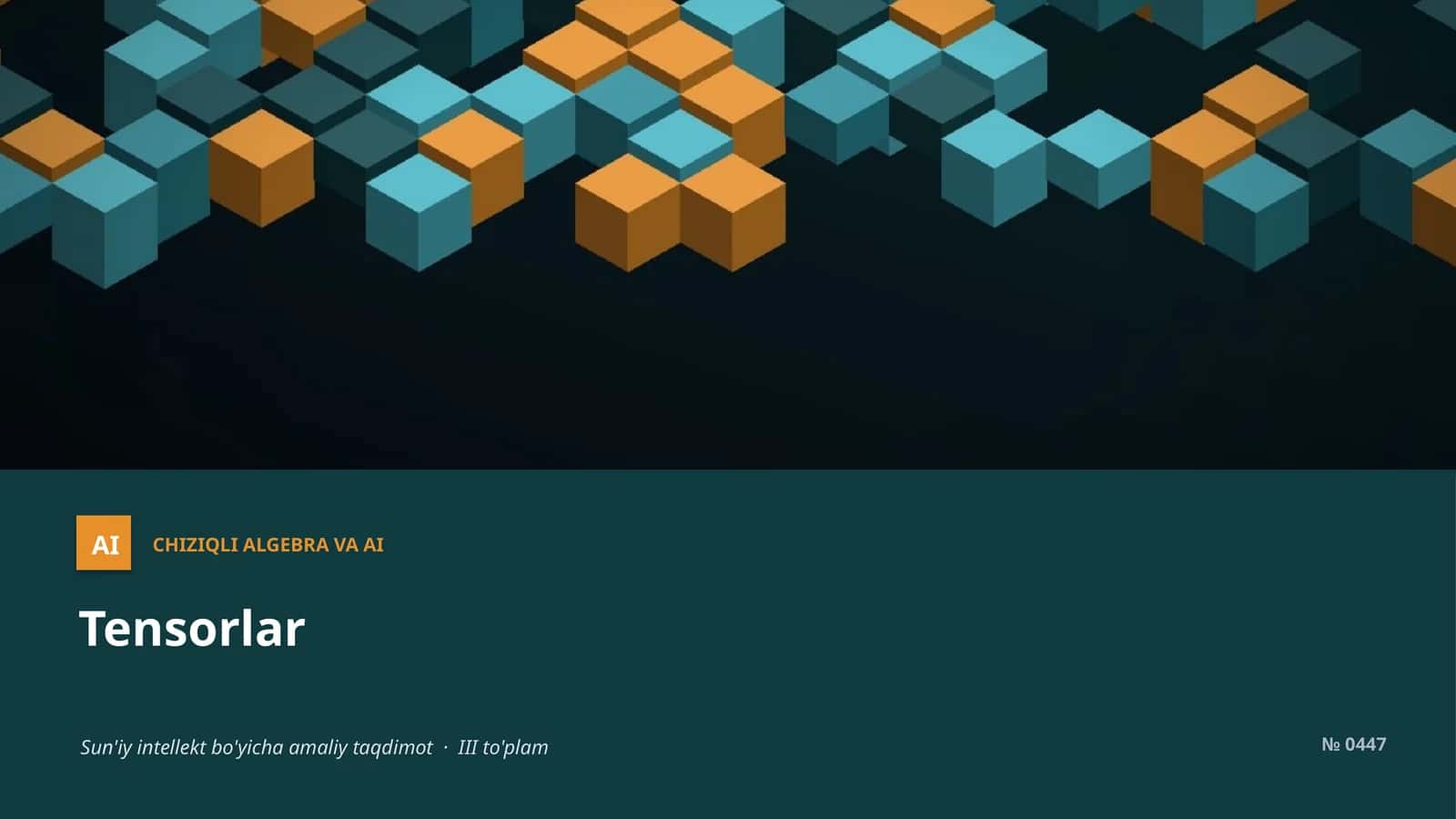CHIZIQLI ALGEBRA VA AI