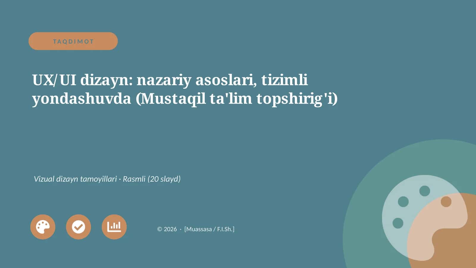 UX/UI dizayn: nazariy asoslari, tizimli yondashuvda