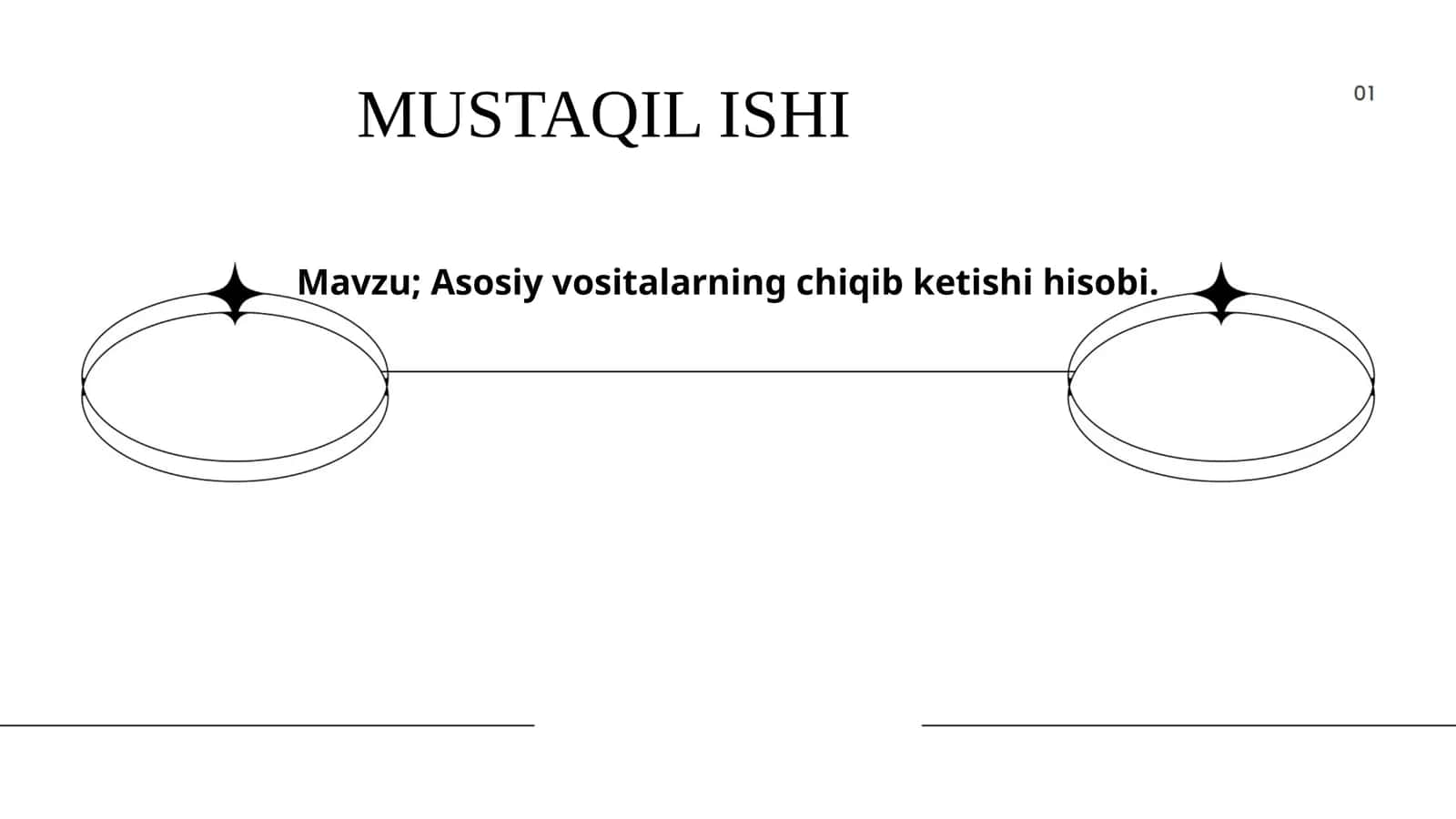 Asosiy vositalarning chiqib ketishi hisobi