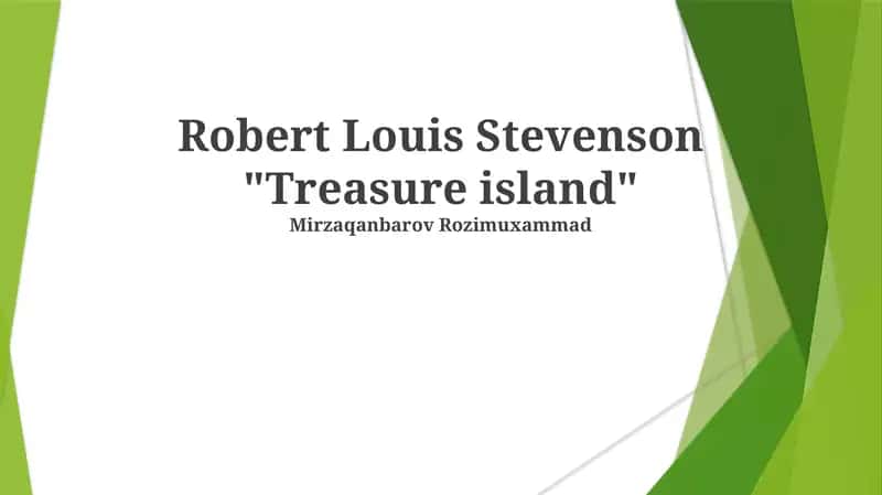 Robert Louis Stevenson "Treasure island"