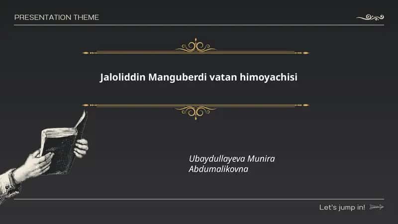 Jaloliddin Manguberdi vatan himoyachisi
