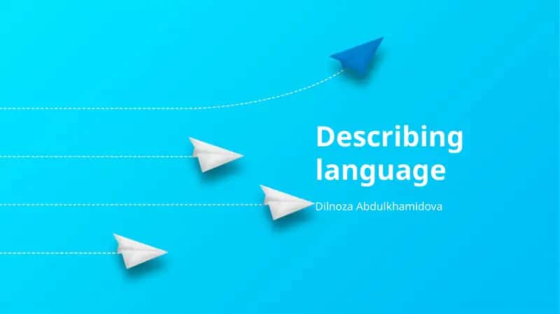 Describing language