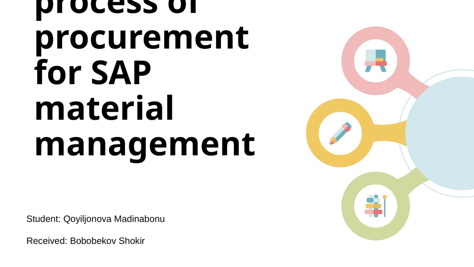 SAP material management procurement process