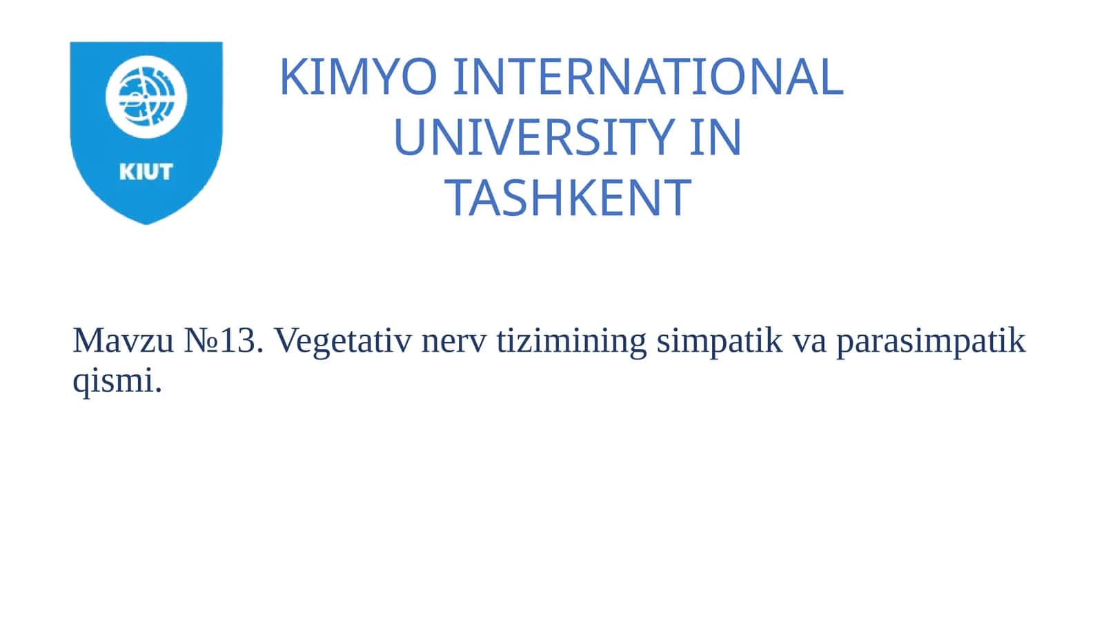 Vegetativ nerv tizimining simpatik va parasimpatik qismi