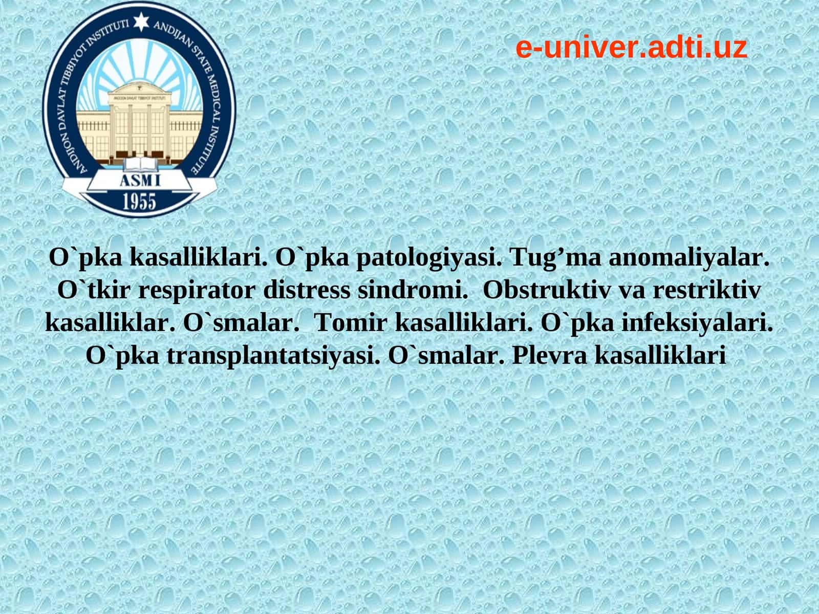 Nafas yo‘llarining asosiy qismlari