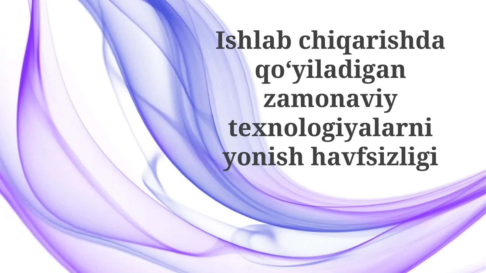 Yong'indan Muhofaza Qilish Choralarini Qo'llash