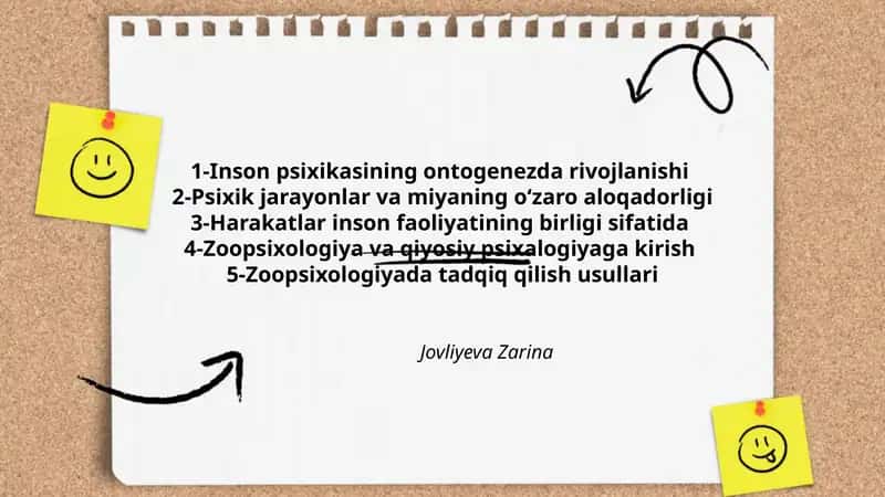 Inson psixikasining ontogenezda rivojlanishi