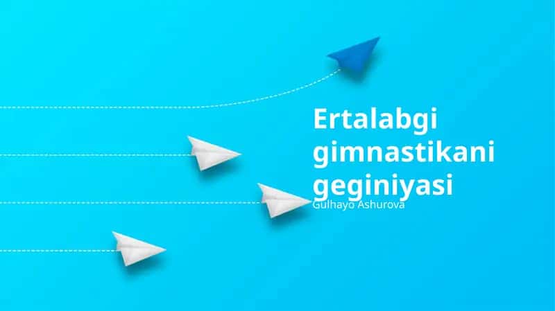Ertalabgi gimnastikani geginiyasi