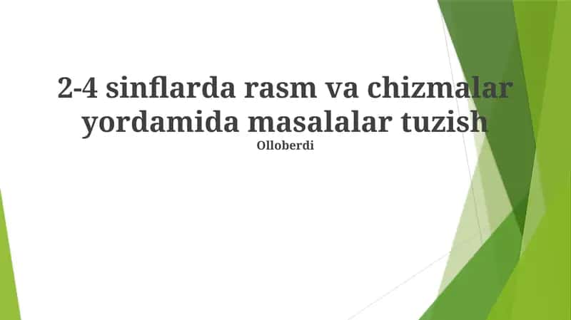 Masalalar tuzishda vizual tasvirlar kuchini oshiring va oddiy shakl va ob'ektlar orqali qiyinchiliklarni hal qiling