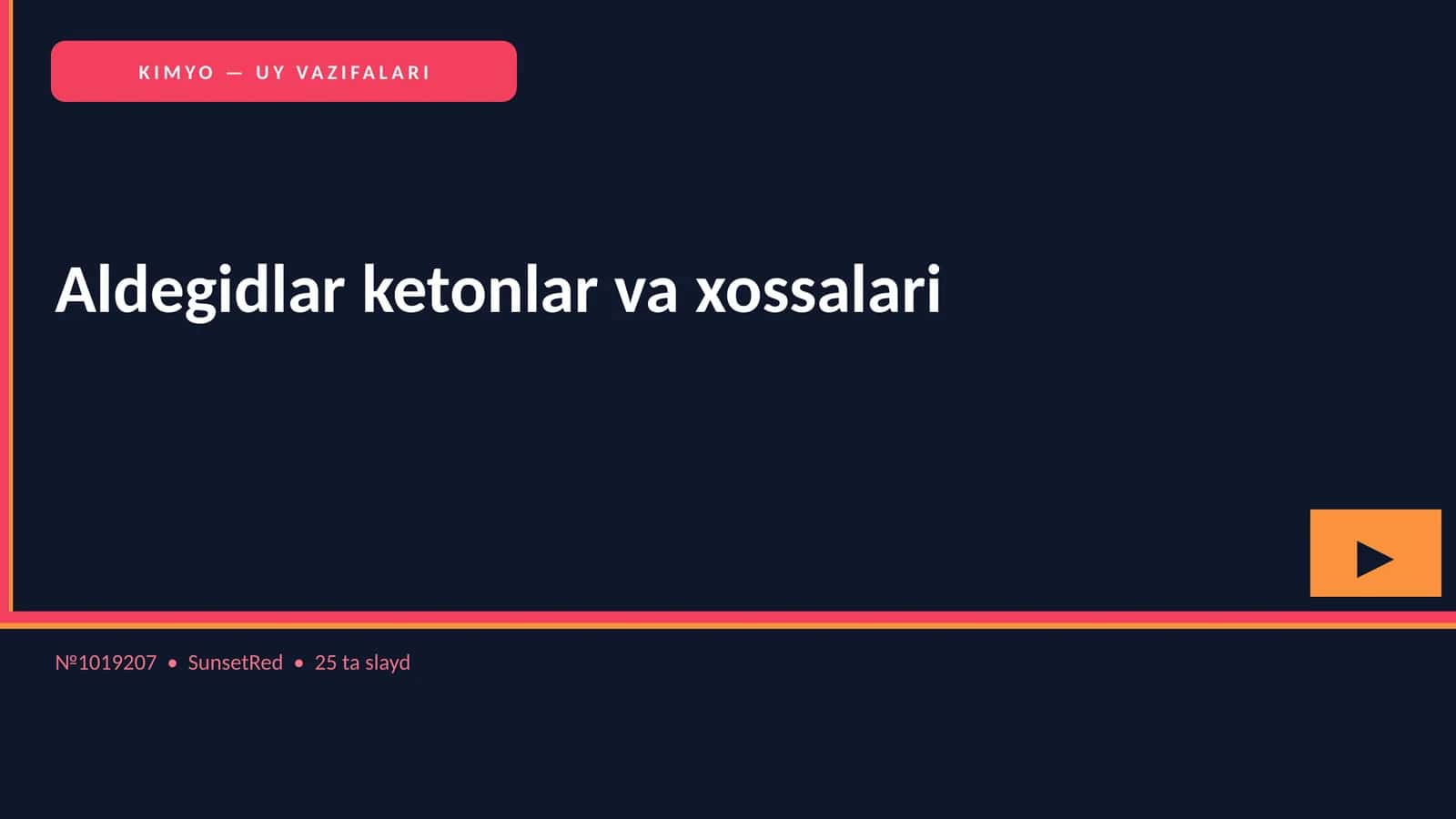Aldegidlar ketonlar va xossalari