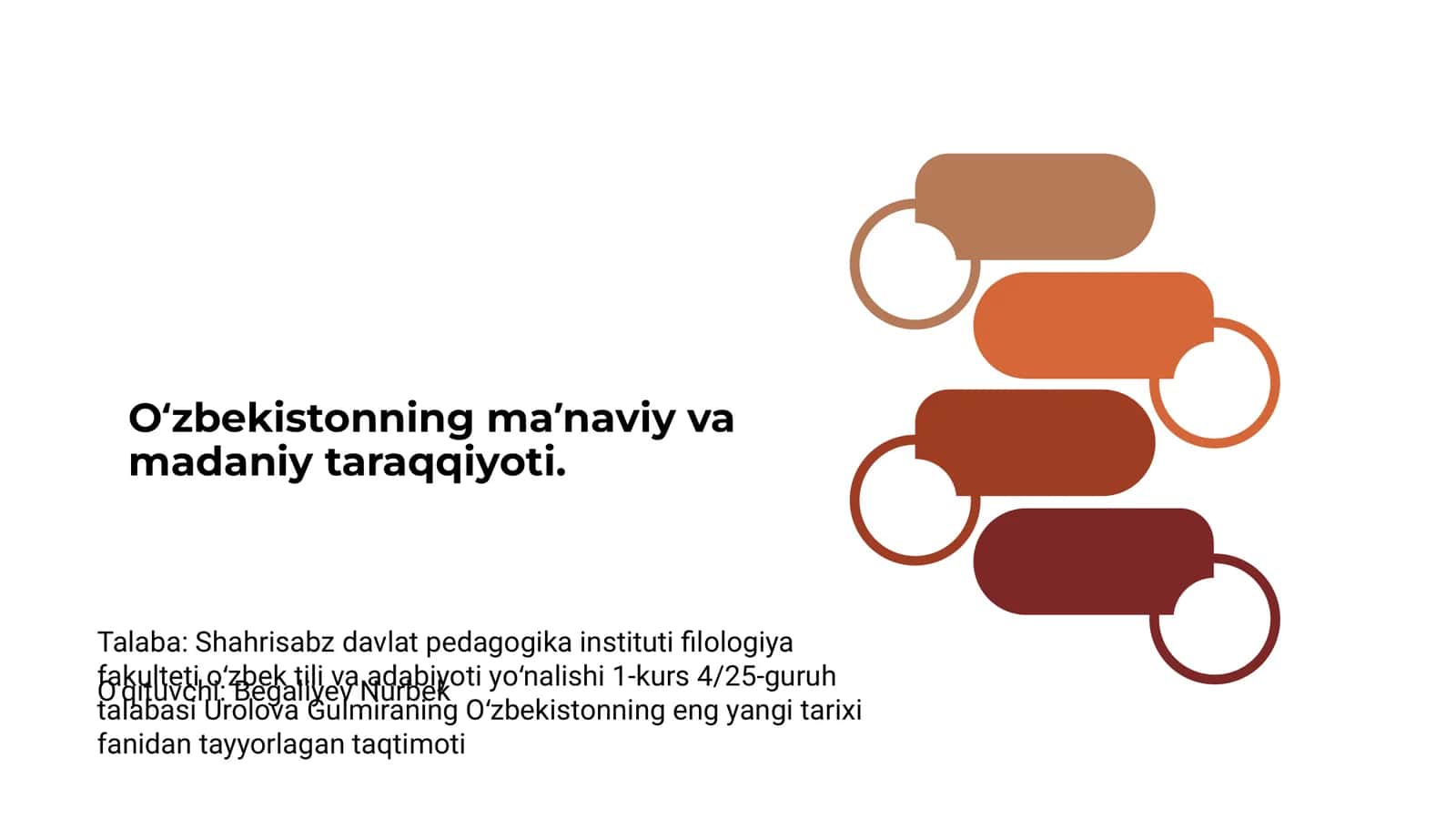 Oʻzbekistonning maʼnaviy va madaniy taraqqiyoti