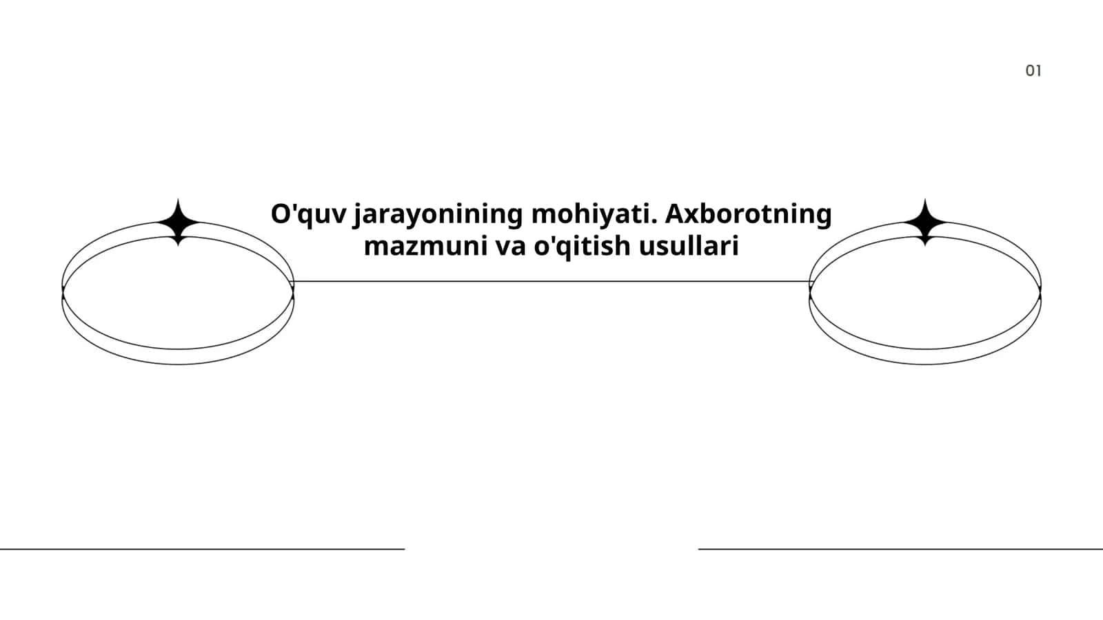 O'quv jarayonining mohiyati. Axborotning mazmuni va o'qitish usullari
