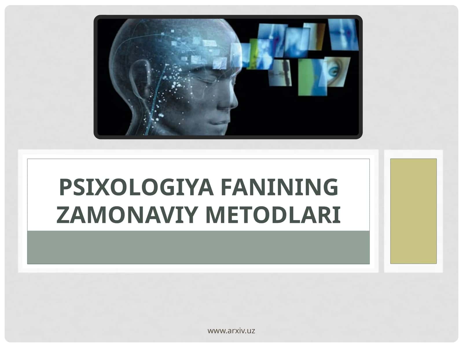 PsixologiyaFaniningZamonaviyMetodlari