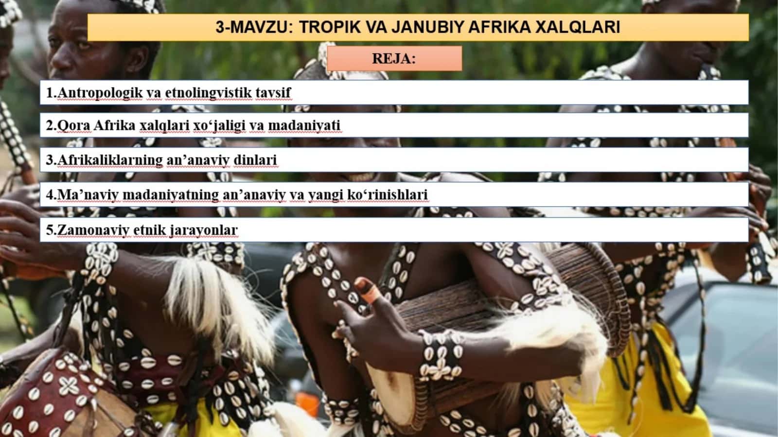 Tropik va Janubiy Afrika xalqlari