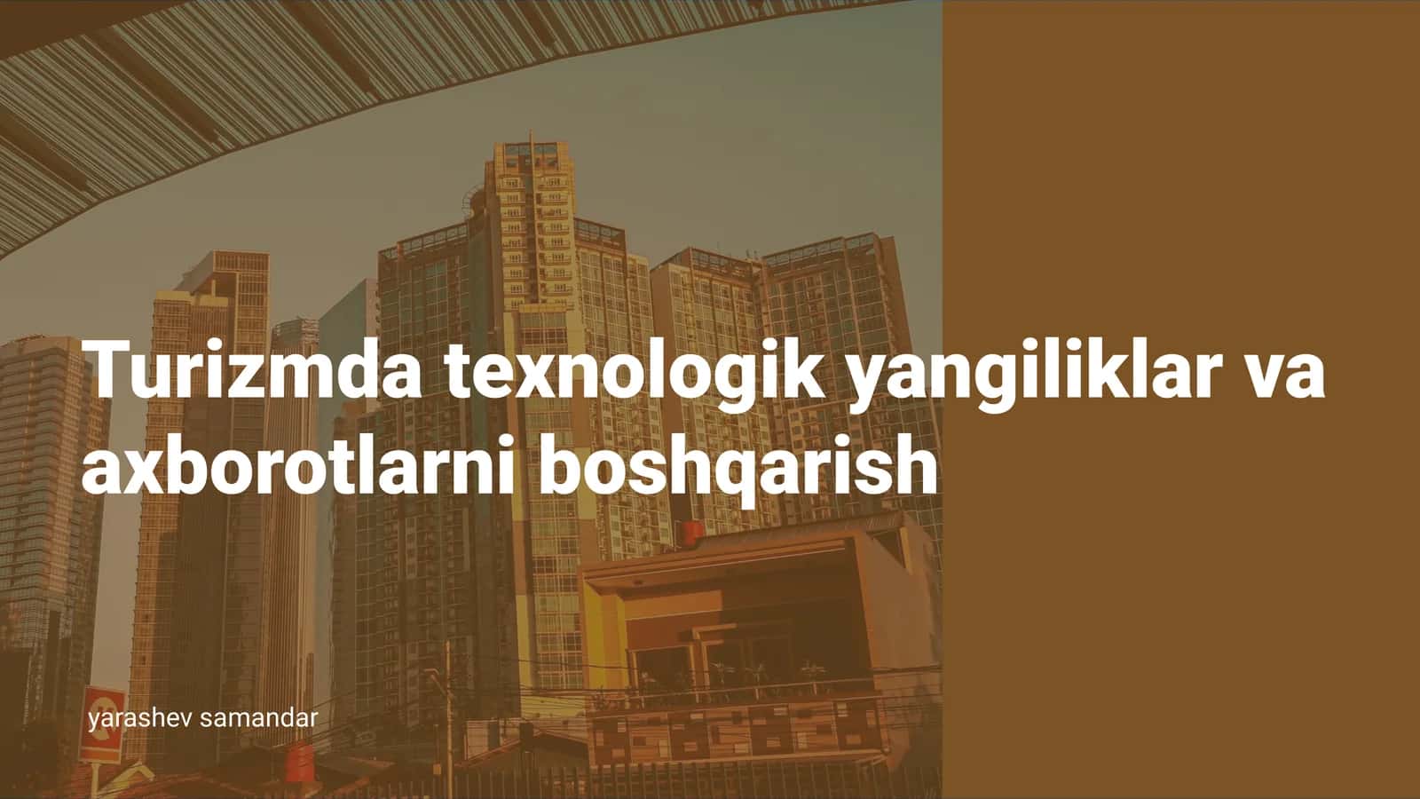Zamonaviy Texnologiyalar Tushunchasi