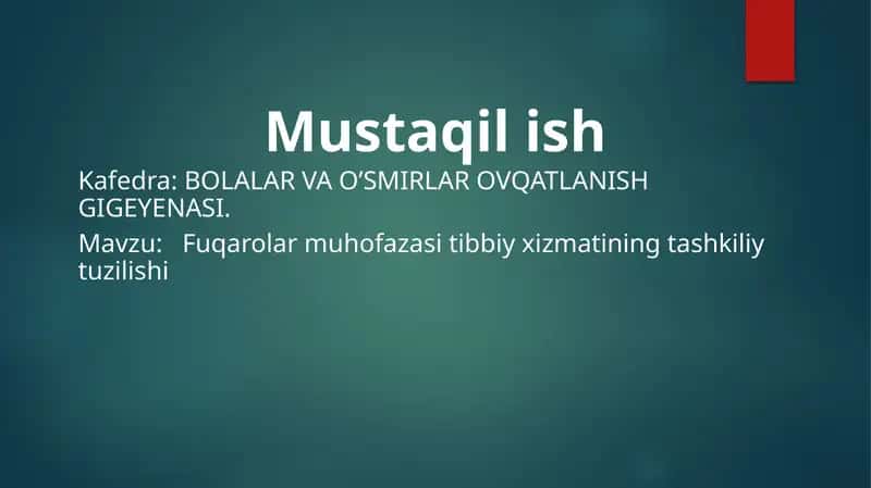 Fuqarolar Muhofazasi Tibbiy Xizmati