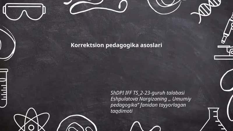 Korrektsion pedagogika asoslari