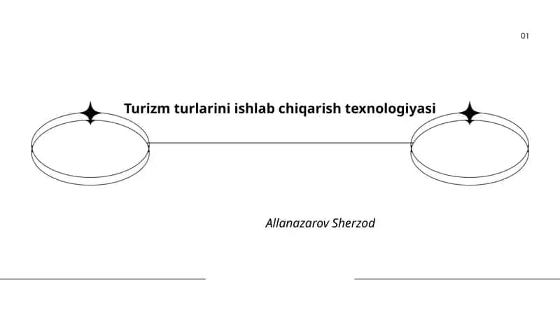 Turizm turlarini ishlab chiqarish texnologiyasi