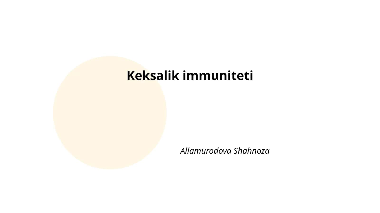 Keksalik immuniteti