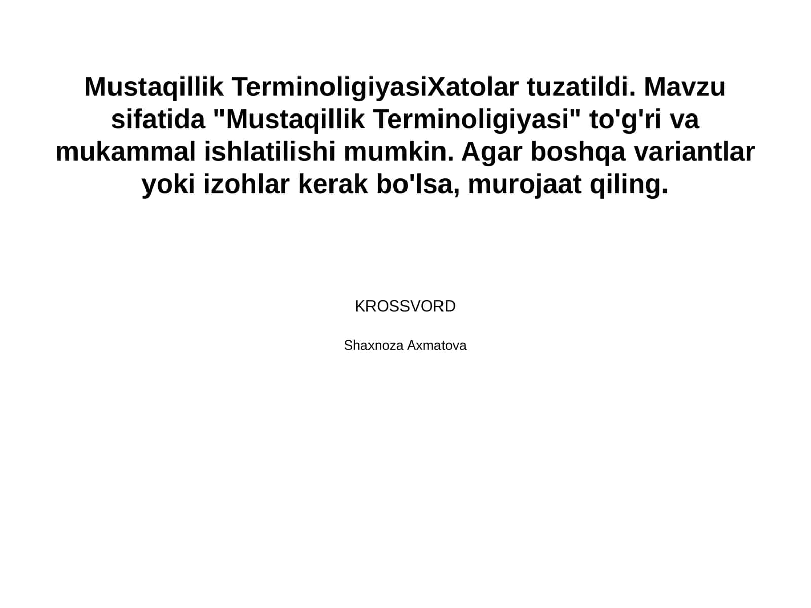 Mustaqillik