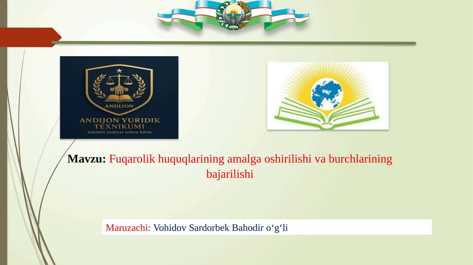 Fuqarolik huquqlarining amalga oshirilishi va burchlarining bajarilishi