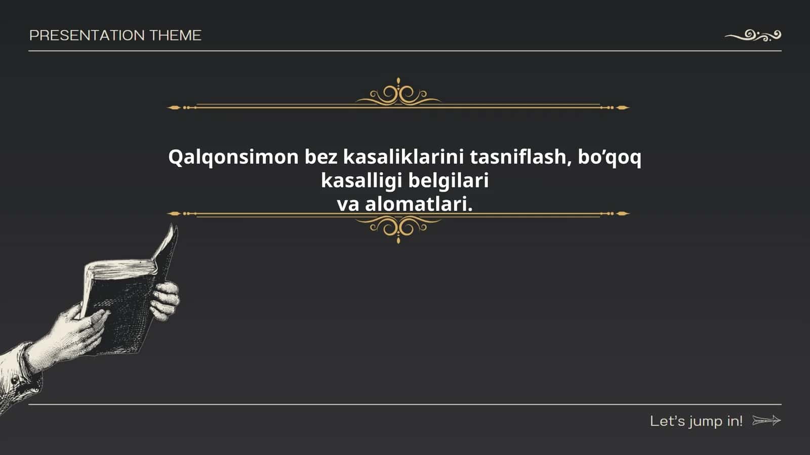 Qalqonsimon bez kasalliklarini tasniflash