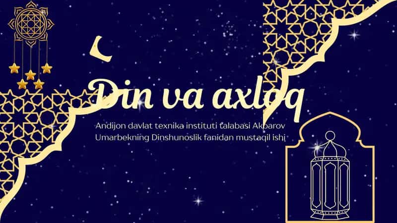 Din va axloq