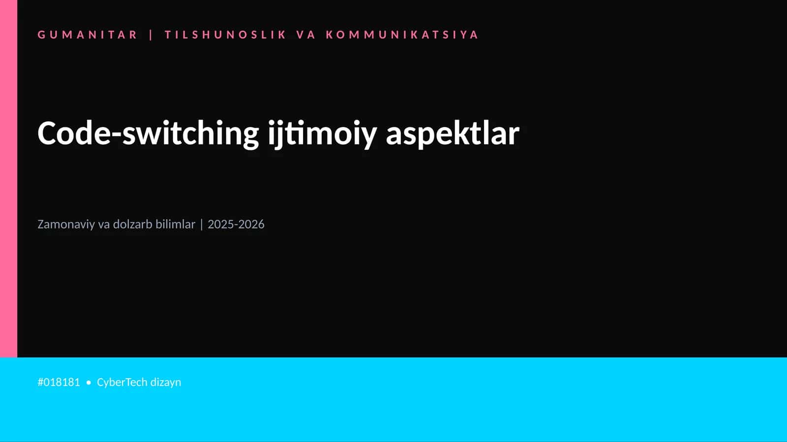 Code-switching ijtimoiy aspektlar