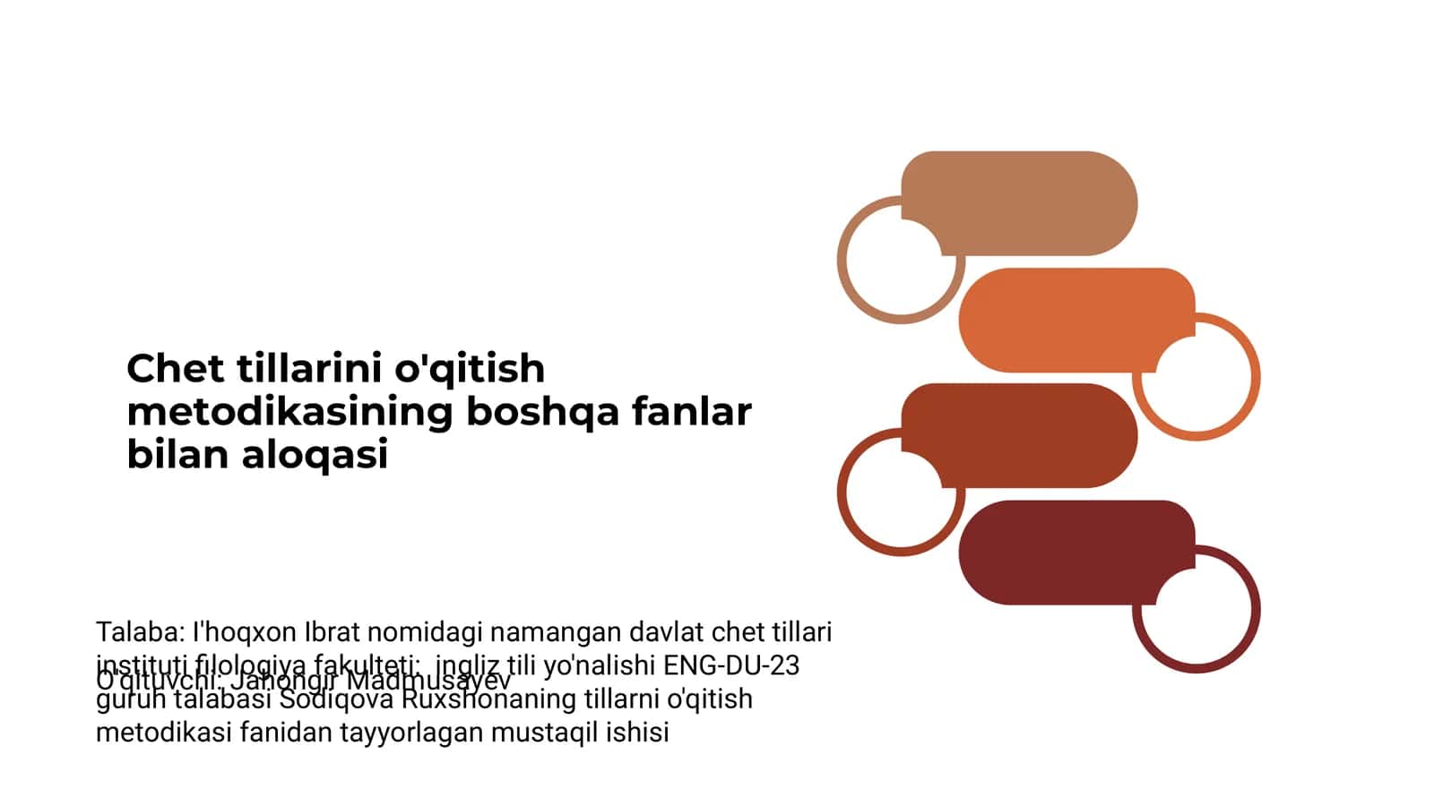 Chet tillarini o'qitish metodikasi