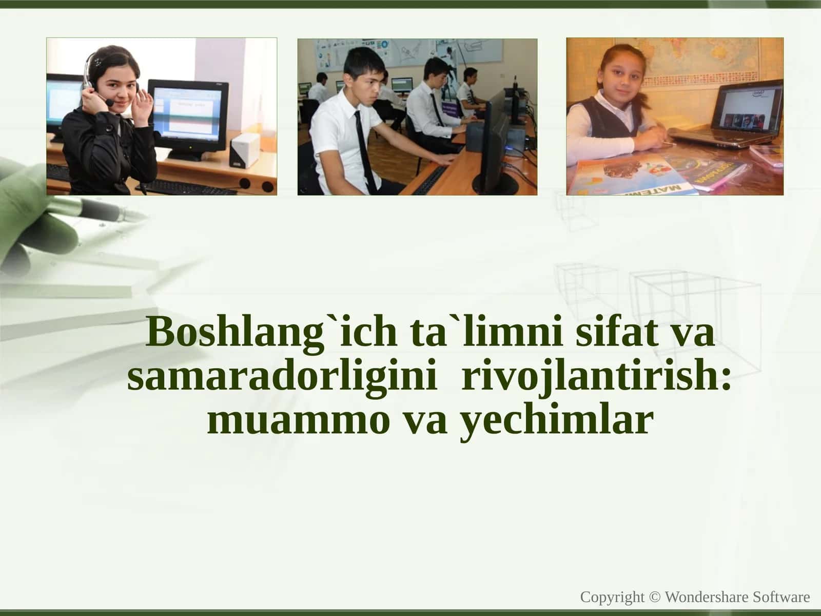 Boshlang`ich ta`limni sifat va samaradorligini rivojlantirish: muammo va yechimlar