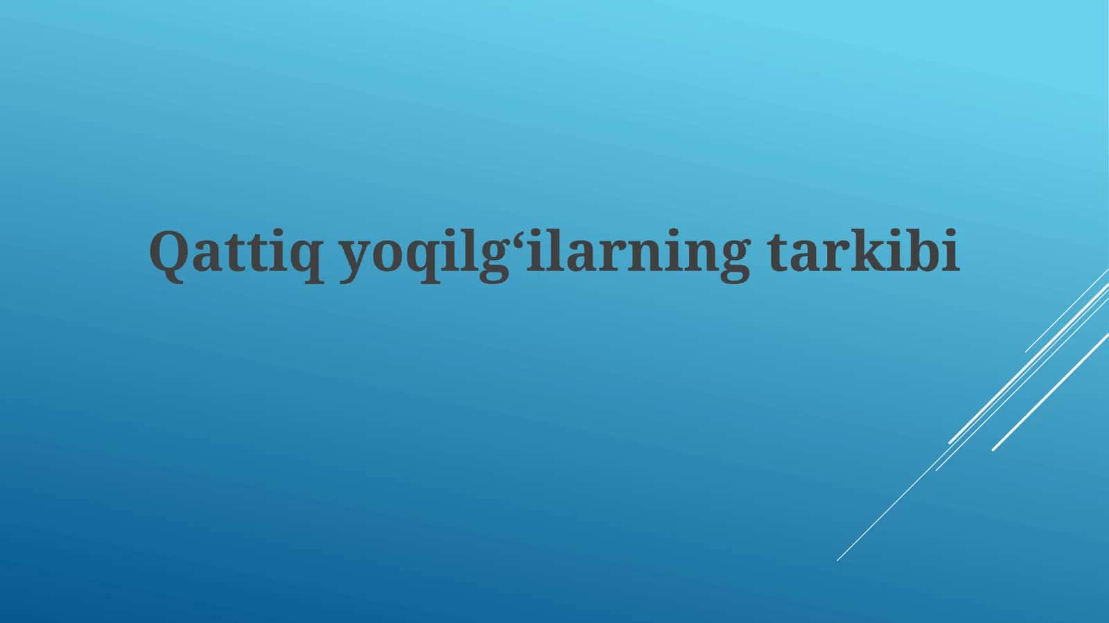 Qattiqyoqilgʻilarningtarkibi