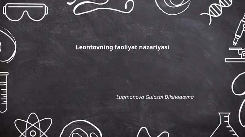 Leontovning faoliyat nazariyasi