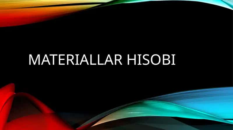 Materiallarhisobi